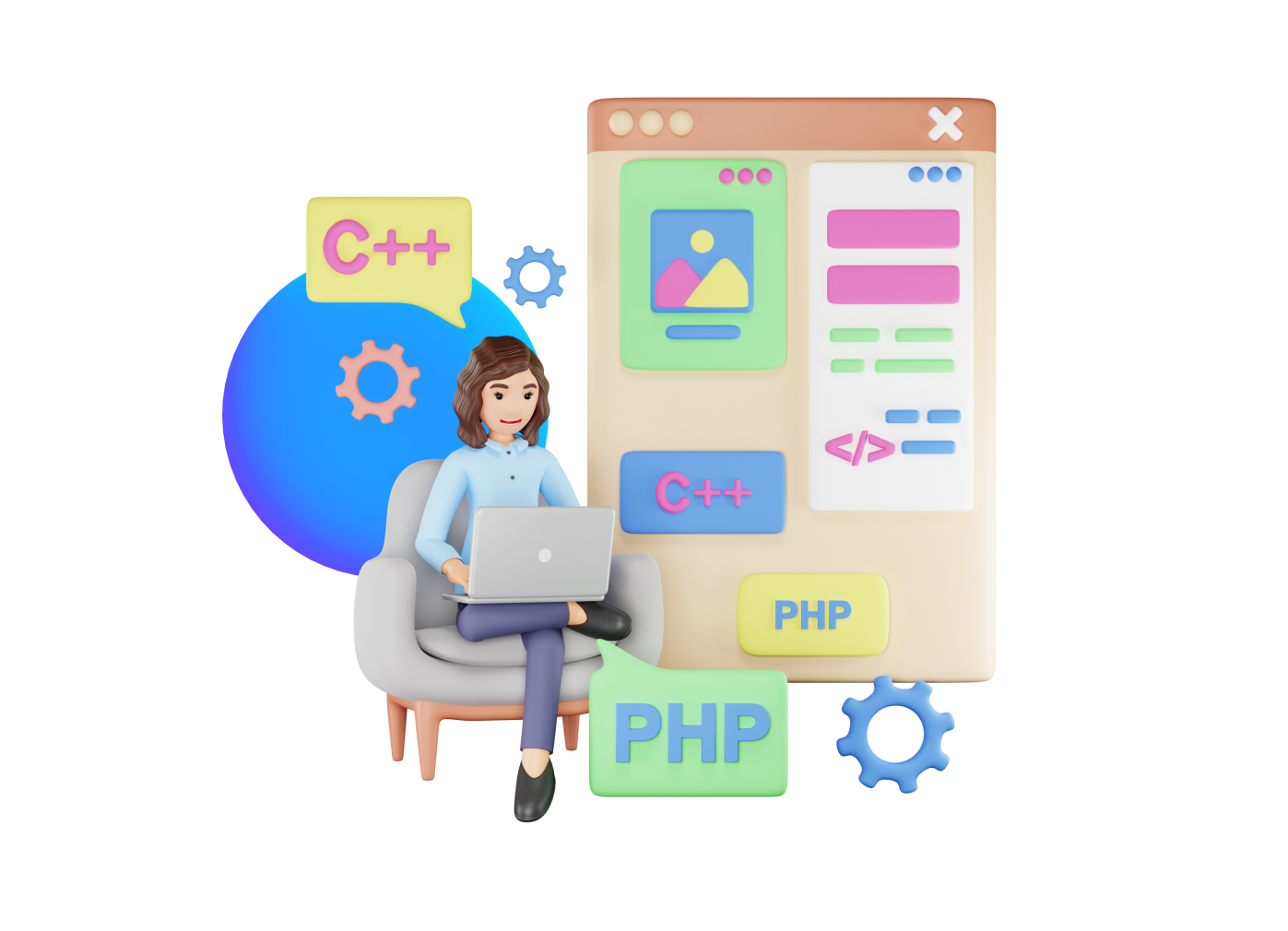 chico acomodando una camara